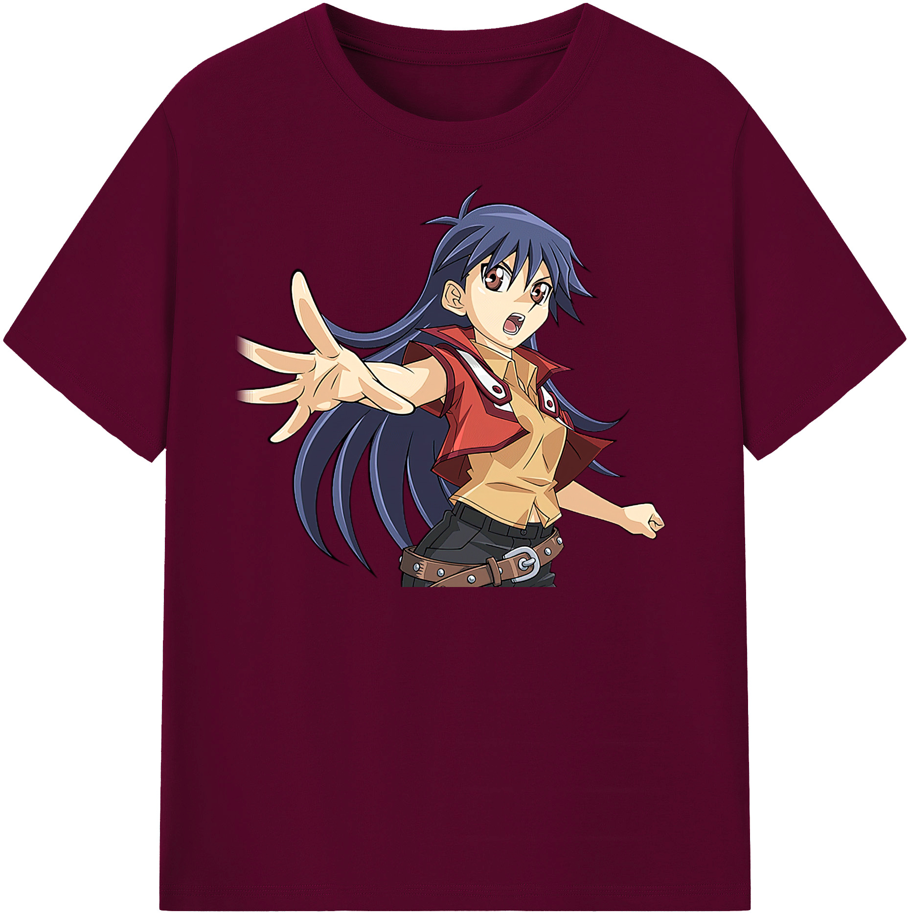 （画像用） 遊☆戯☆王 Yu-Gi-Oh! レディースカジュアルプリントTシャツ（綿100％）